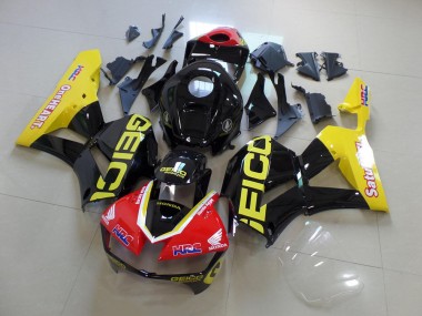 13-21 Yellow Black Geico Honda CBR600RR Motorcycle Fairings