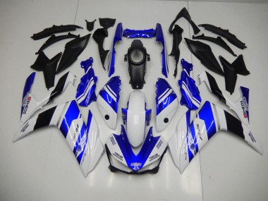 15-22 Blue White Blue White ENEOS Yamaha YZF R3 Motorcycle Fairings