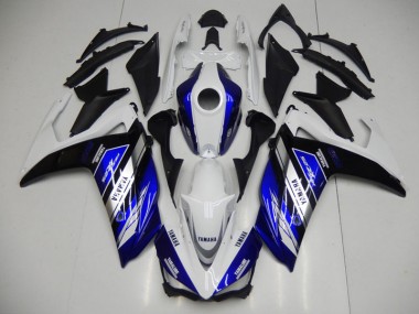 15-22 Blue White Yamaha YZF R3 Motorcycle Fairing