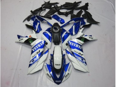 15-22 White Monster Yamaha YZF R3 Motorcycle Fairings