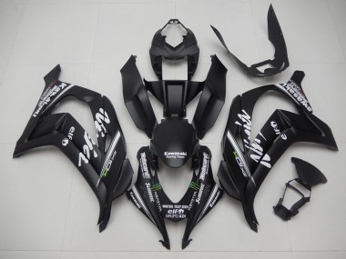 16-19 Black Racing Team Ninja Kawasaki ZX10R Motorcycle Fairings