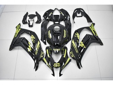 16-19 Black Yellow Racing Team Ninja Kawasaki ZX10R Motorcycle Fairings