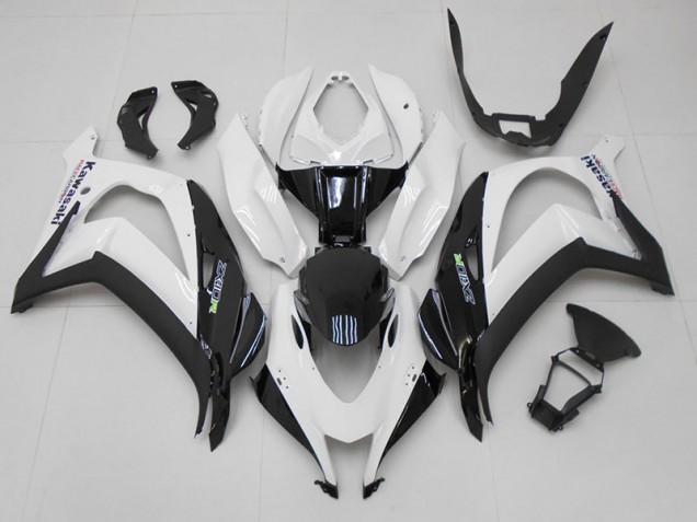 16-19 White Black Kawasaki ZX10R Motorcycle Fairings