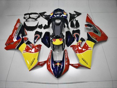 17-20 Blue Yellow Red Red Bull Honda CBR1000RR Motorcycle Fairings