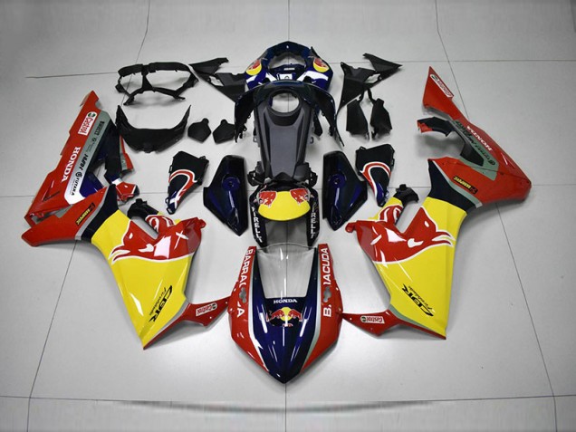17-20 Blue Yellow Red Red Bull Honda CBR1000RR Motorcycle Fairings