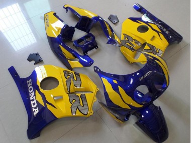 91-98 Blue Yellow Honda CBR250RR MC22 Motorcycle Fairings