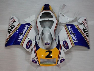 94-96 White Blue Yellow Honda NSR250 MC28 P4 Motorcycle Fairings