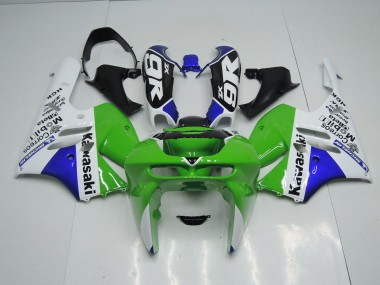 94-97 Green White Kawasaki ZX9R Motorcycle Fairings