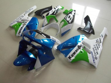 94-97 Light Blue White Kawasaki ZX9R Motorcycle Fairings