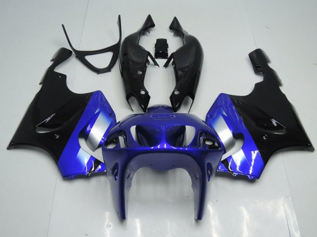 96-03 Blue and Black Kawasaki ZX7R Motorcycle Fairings