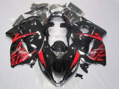 96-07 Black Red Suzuki GSXR 1300 Hayabusa Motorcycle Fairings