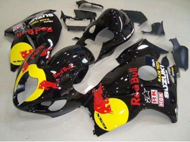 96-07 Black Yellow Red Bull Suzuki GSXR 1300 Hayabusa Motorcycle Fairings