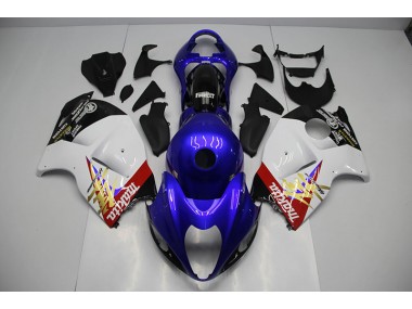 96-07 Blue White Suzuki GSXR 1300 Hayabusa Motorcycle Fairing