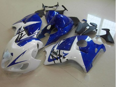 96-07 Blue White Suzuki GSXR 1300 Hayabusa Motorcycle Fairings