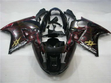 96-07 Red Flame Honda CBR1100XX Motorcycle Fairings