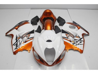 96-07 White Orange Suzuki GSXR 1300 Hayabusa Motorcycle Fairings