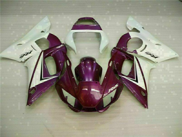 98-02 Purple White Yamaha YZF R6 Motorcycle Fairings