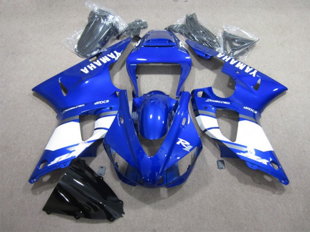 98-99 Blue White Decal Yamaha YZF R1 Motorcycle Fairings